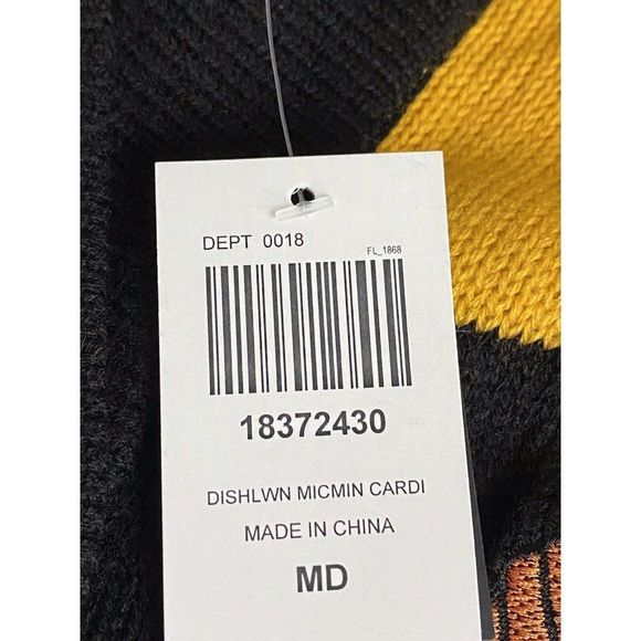 Mickey Mouse Candy Corn Disney Cardigan Sz M Her Universe Hot Topic Halloween - Picture 6 of 10